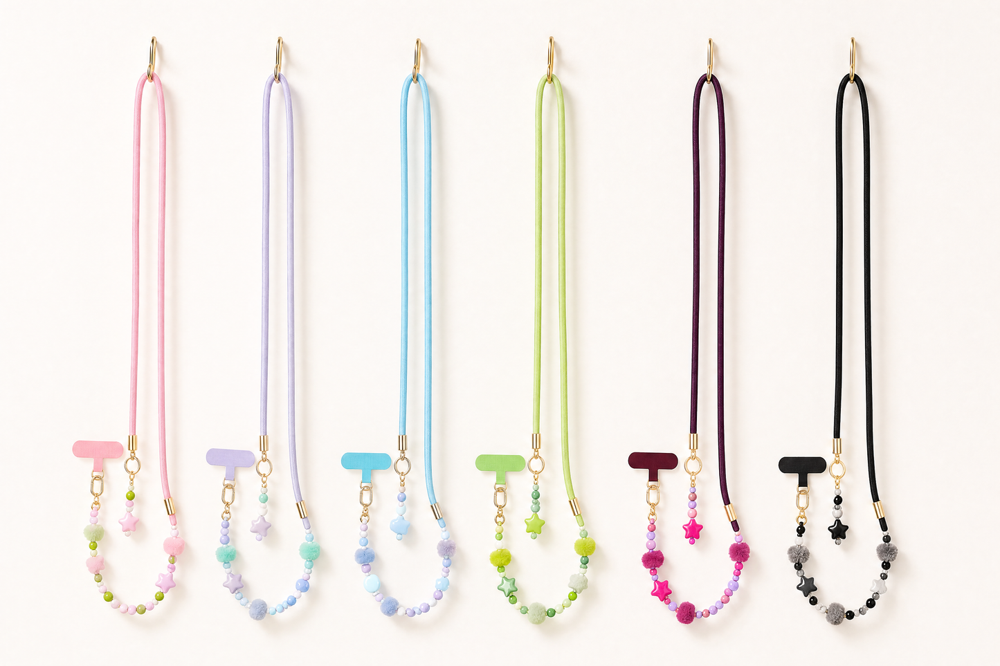 Strapella phone straps in six colours